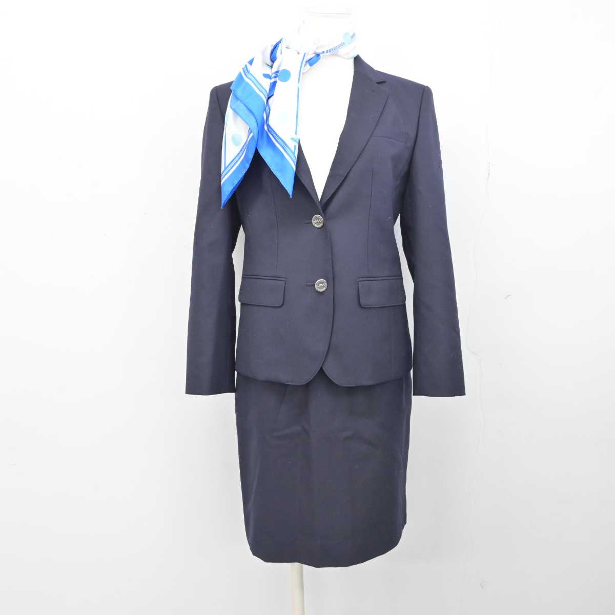 【中古】石川県 日本航空大学校 女子制服 4点 (ブレザー・スカート) sf051892