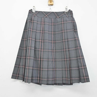 【中古】北海道 札幌新川高等学校 女子制服 2点 (ニットベスト・スカート) sf051896