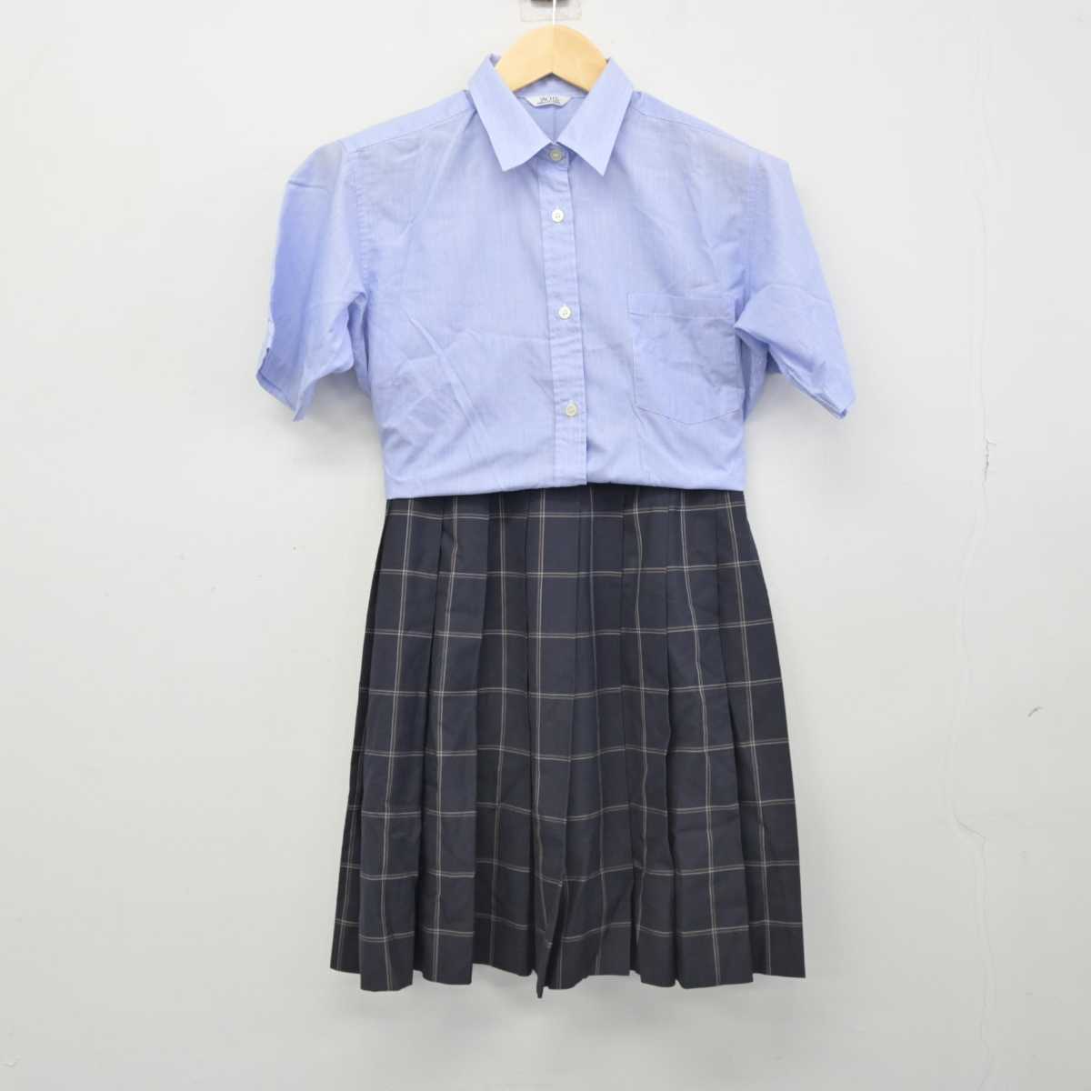 【中古】千葉県 流山南高等学校 女子制服 2点 (シャツ・スカート) sf051901