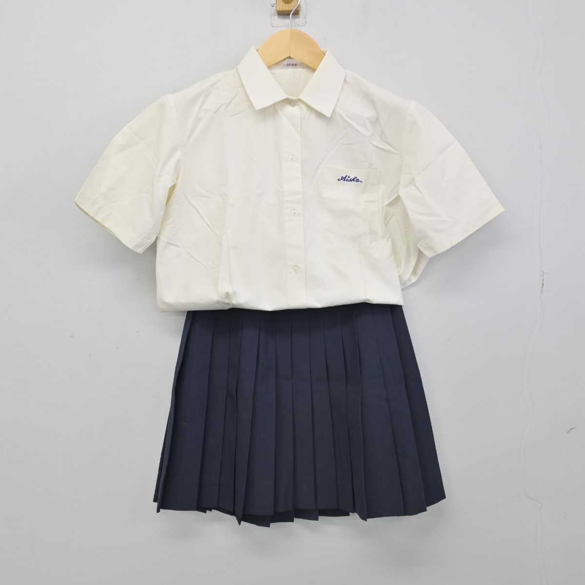 【中古】愛知県 愛知商業高等学校 女子制服 2点 (シャツ・スカート) sf051905