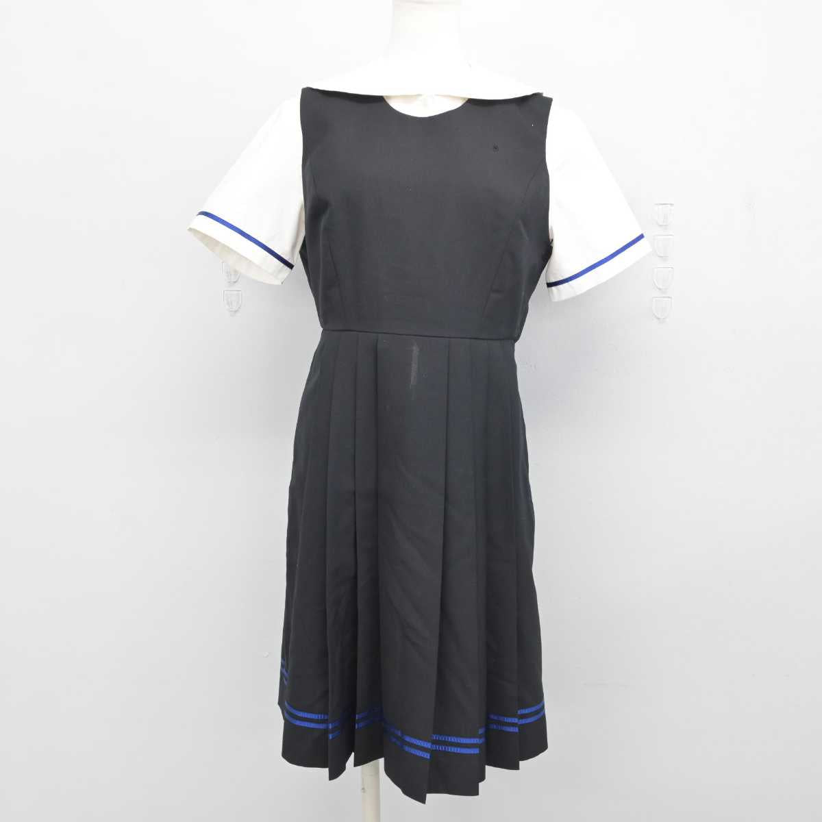 【中古】東京都 瀧野川女子学園中学高等学校 女子制服 2点 (シャツ・ジャンパースカート) sf051913