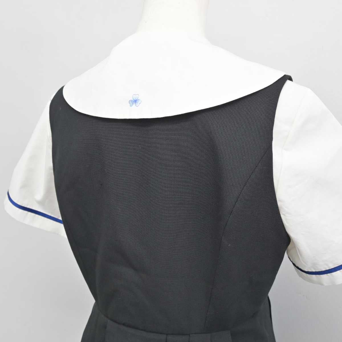 【中古】東京都 瀧野川女子学園中学高等学校 女子制服 2点 (シャツ・ジャンパースカート) sf051913