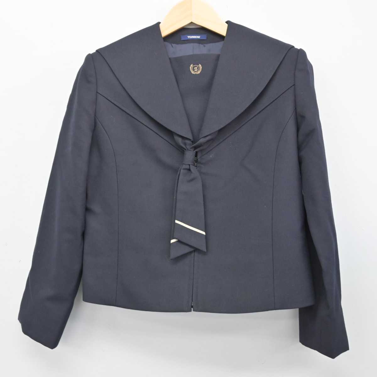 【中古】青森県 新城中学校 女子制服 3点 (セーラー服・スカート) sf051915