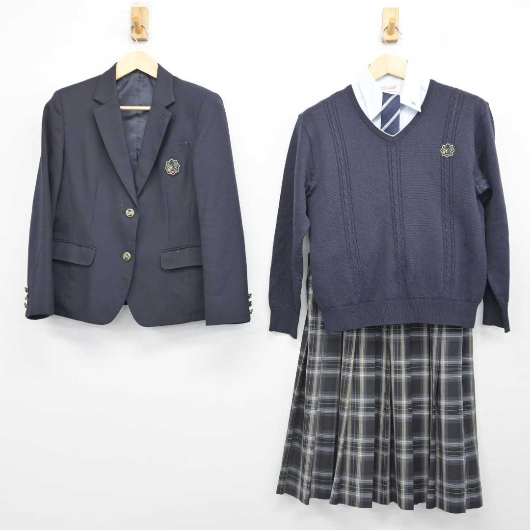 【中古】大阪府 浪速高等学校 女子制服 5点 (ブレザー・ニット・シャツ・スカート) sf051919 | 中古制服通販パレイド