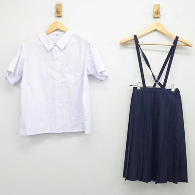 【中古】栃木県 北高根沢中学校 女子制服 2点 (シャツ・スカート) sf051931