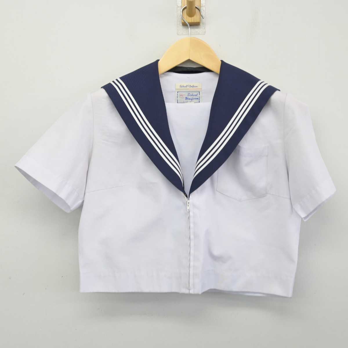 【中古】愛知県 江南市立西部中学校 女子制服 2点 (セーラー服・スカート) sf051938