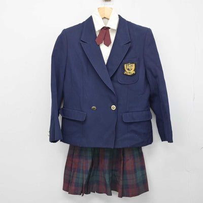 【中古】神奈川県 関東学院中学校・高等学校 女子制服 4点 (ブレザー・シャツ・スカート) sf051944