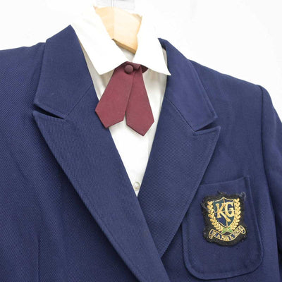 【中古】神奈川県 関東学院中学校・高等学校 女子制服 4点 (ブレザー・シャツ・スカート) sf051944