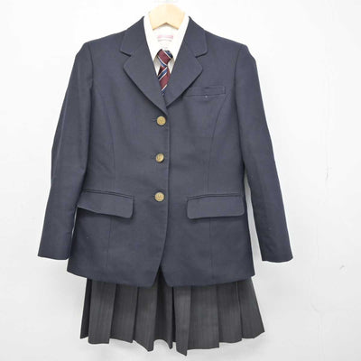 【中古】香川県 丸亀藤井高等学校 女子制服 4点 (ブレザー・シャツ・スカート) sf051967