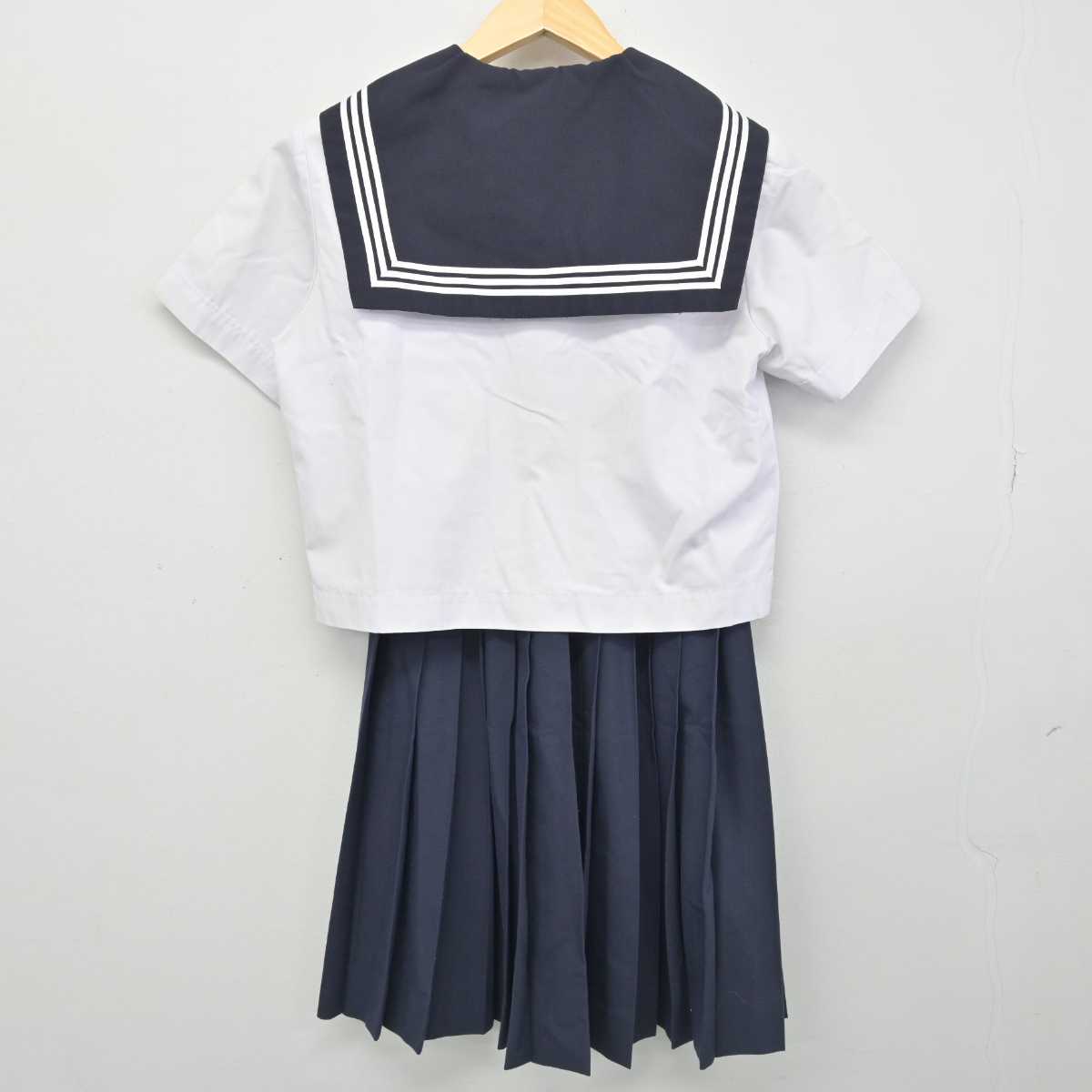 【中古】香川県 桜町中学校 女子制服 4点 (セーラー服・スカート) sf051977