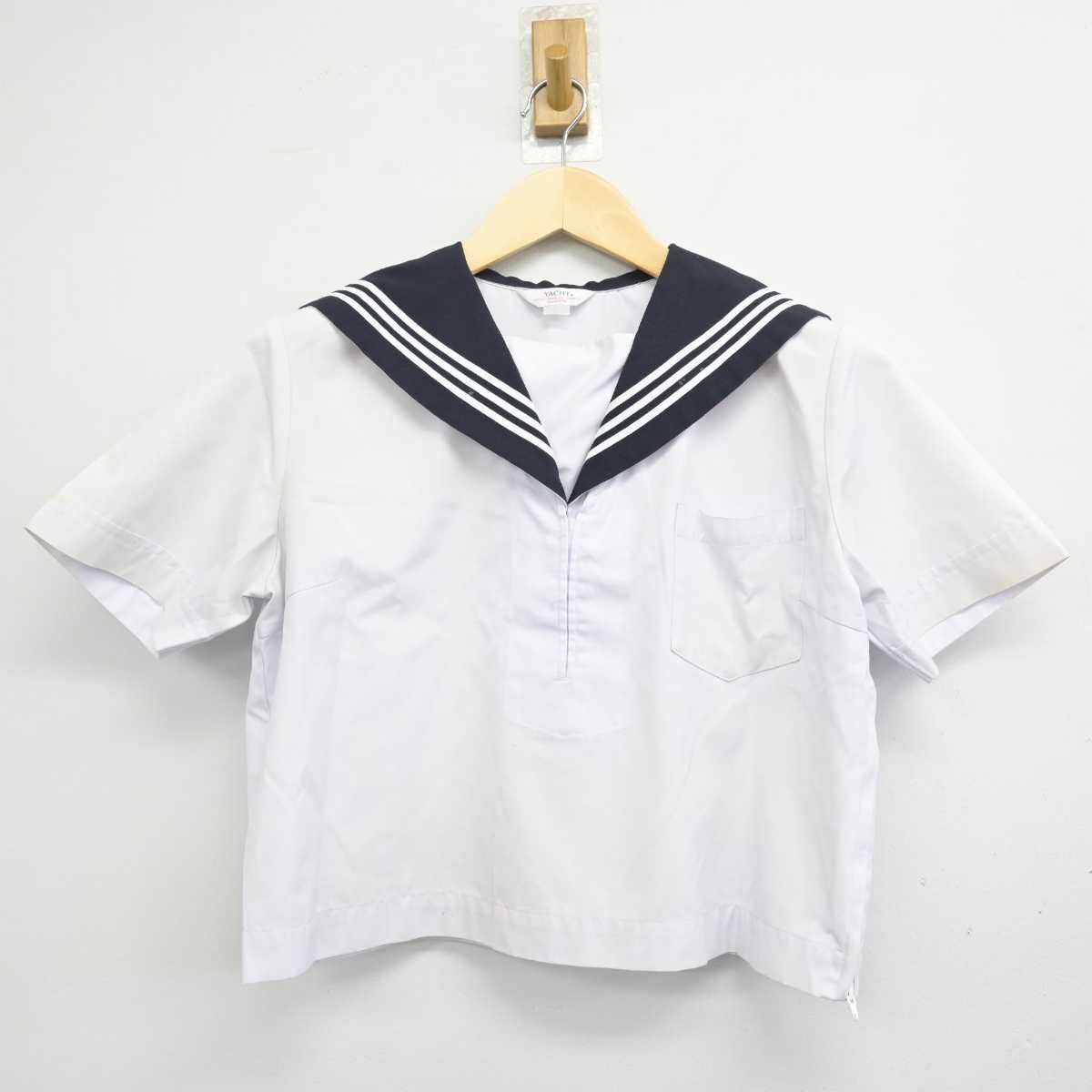 【中古】香川県 桜町中学校 女子制服 4点 (セーラー服・スカート) sf051977