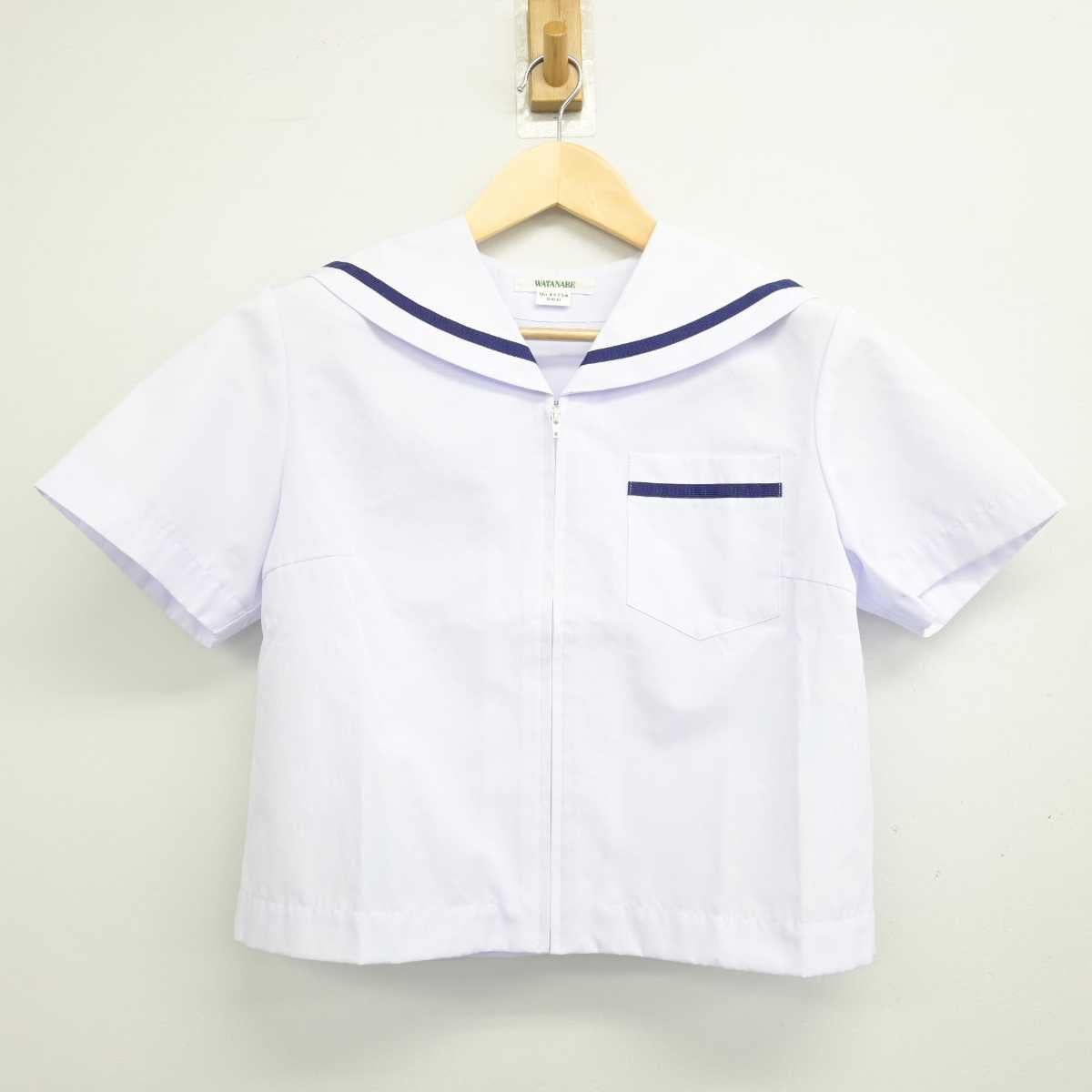 【中古】静岡県 浜松市立八幡中学校 女子制服 3点 (セーラー服・スカート) sf051997