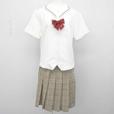 【中古】佐賀県 佐賀龍谷学園龍谷高等学校 女子制服 5点 (シャツ・スカート) sf051999