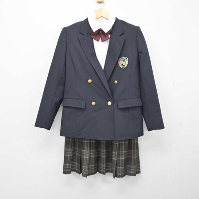 【中古】埼玉県 大宮商業高等学校 女子制服 4点 (ブレザー・シャツ・スカート) sf052009