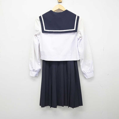 【中古】愛知県 安城高等学校 女子制服 3点 (セーラー服・スカート) sf052017