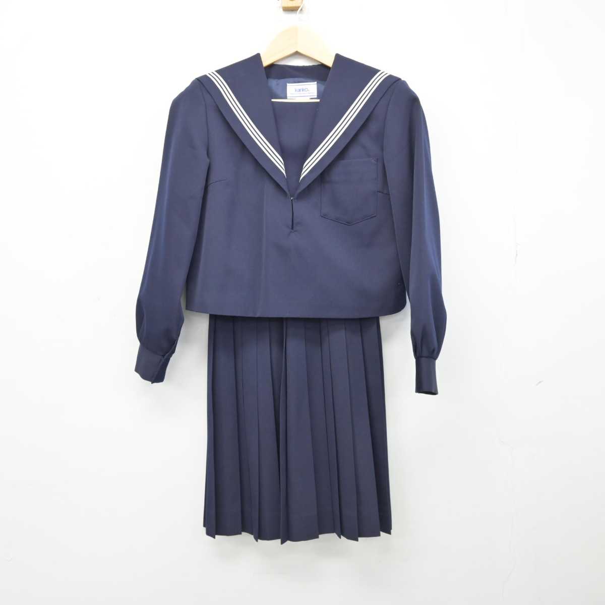 【中古】愛知県 形原中学校 女子制服 2点 (セーラー服・スカート) sf052018