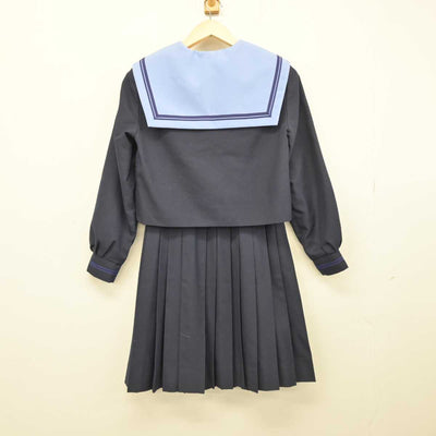 【中古】大阪府 上野芝中学校 女子制服 4点 (セーラー服・ベスト・スカート) sf052025