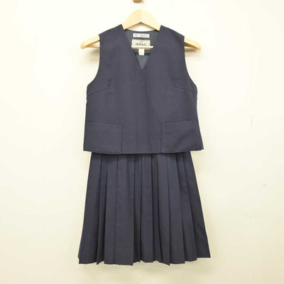 【中古】大阪府 上野芝中学校 女子制服 4点 (セーラー服・ベスト・スカート) sf052025