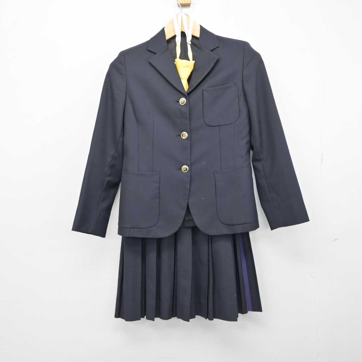 【中古】大阪府 堺リベラル中学校 女子制服 3点 (ブレザー・スカート) sf052028