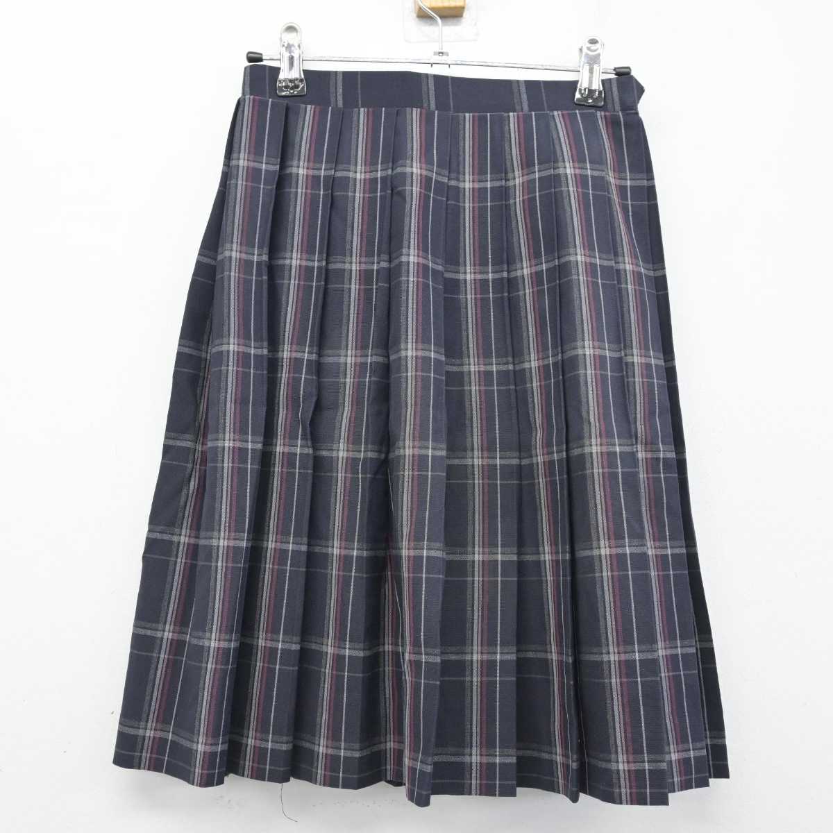 【中古】東京都 東京都市大学等々力中学校・高等学校 女子制服 2点 (スカート) sf052050