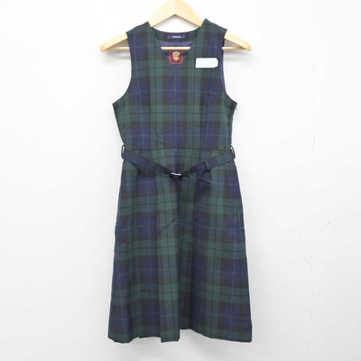 【中古】北海道 八条中学校 女子制服 1点 (ジャンパースカート) sf052058