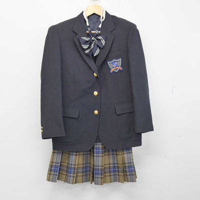 【中古】和歌山県 西高等学校 女子制服 4点 (ブレザー・スカート・スカート) sf052060