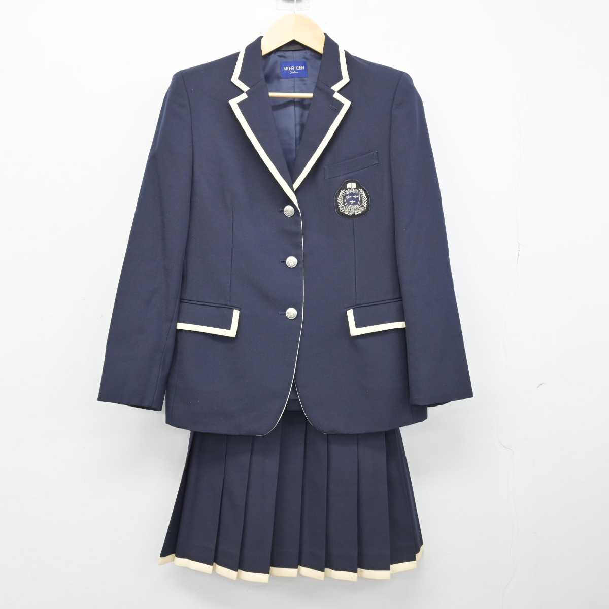 【中古】岡山県 創志学園高等学校 女子制服 2点 (ブレザー・スカート) sf052067