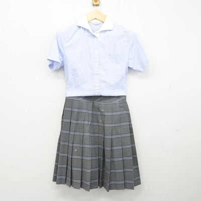 【中古】大阪府 関西福祉科学大学高等学校 女子制服 3点 (シャツ・スカート) sf052072