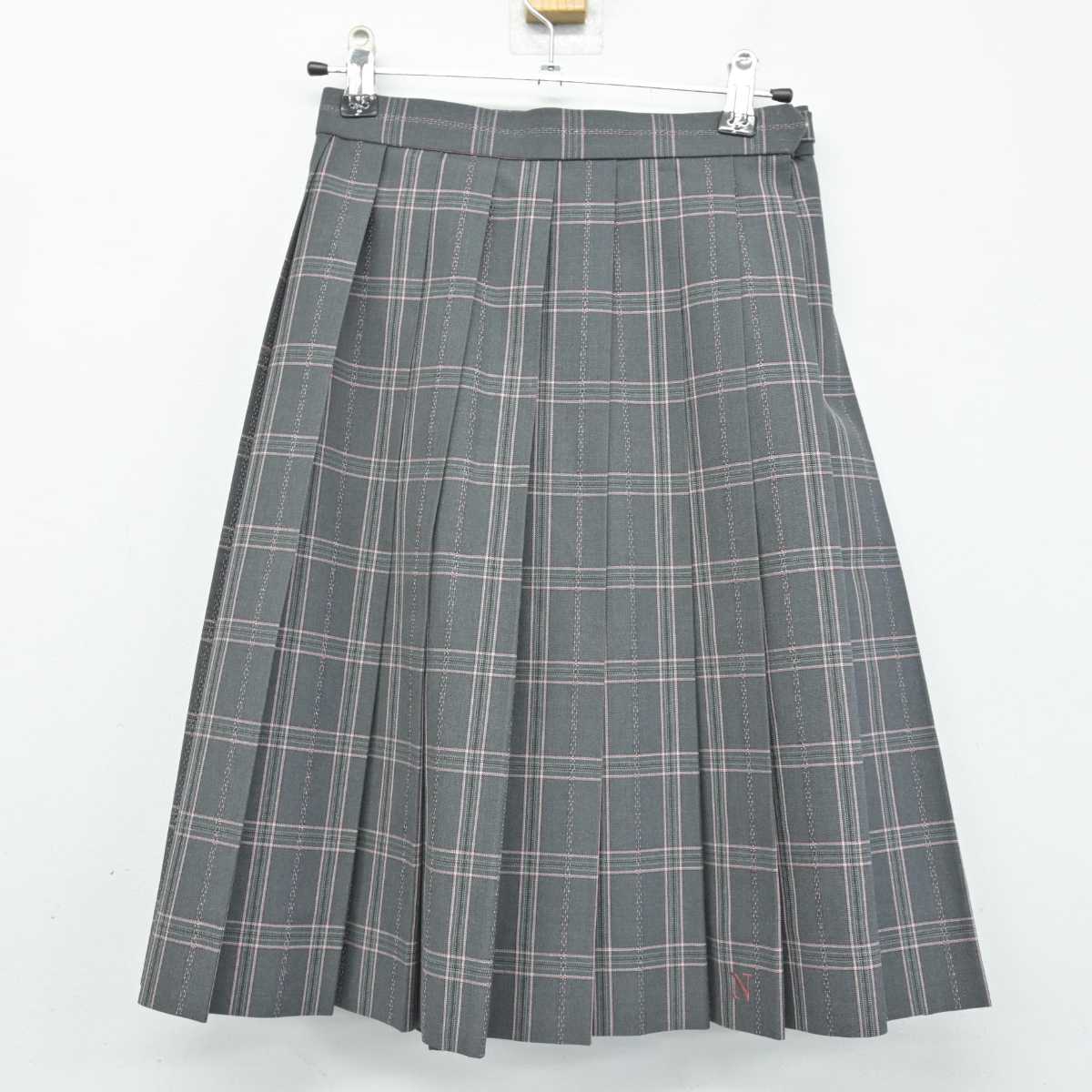 【中古】大阪府 縄手中学校 女子制服 2点 (シャツ・スカート) sf052079