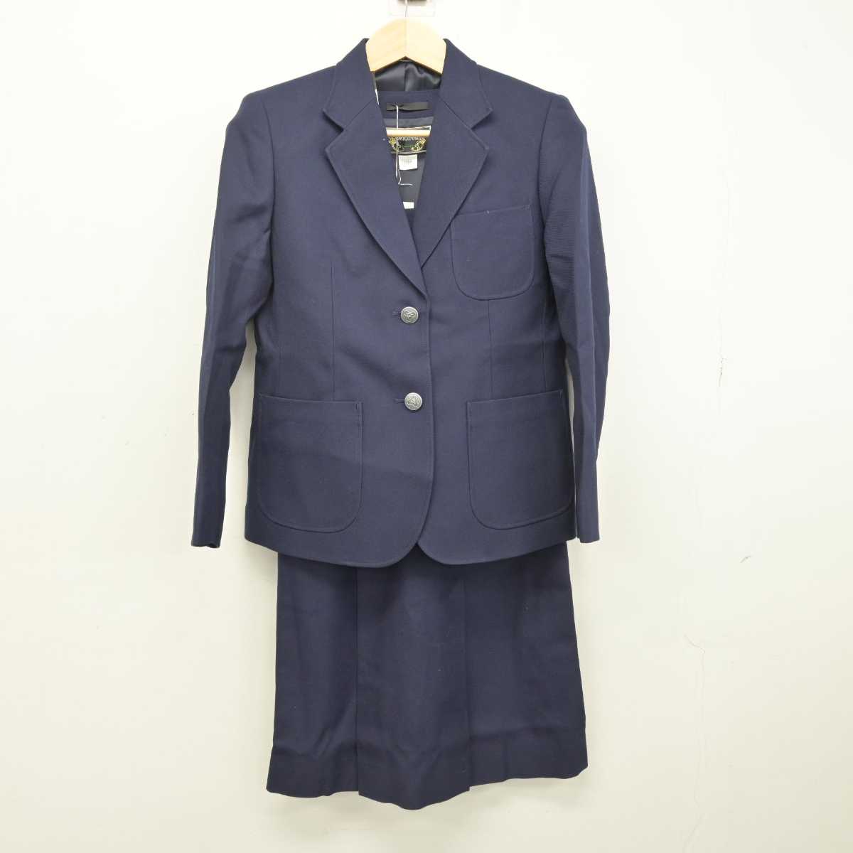 【中古】東京都 緑中学校 女子制服 3点 (ブレザー・ジャンパースカート) sf052083