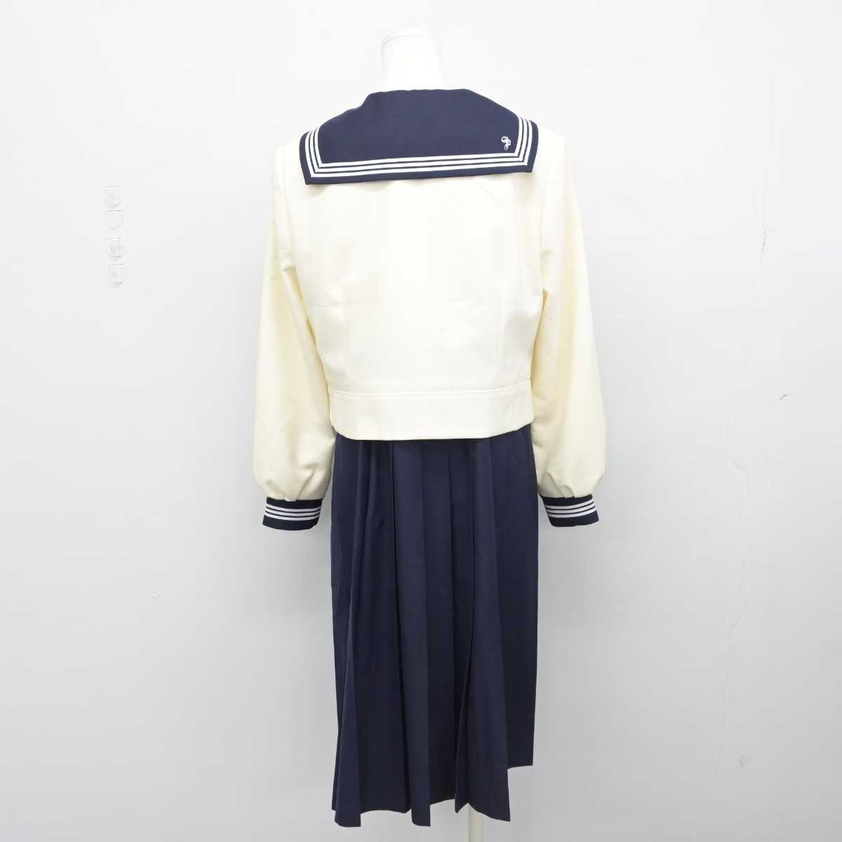 【中古】広島県 山陽高等学校 女子制服 3点 (セーラー服・スカート) sf052085