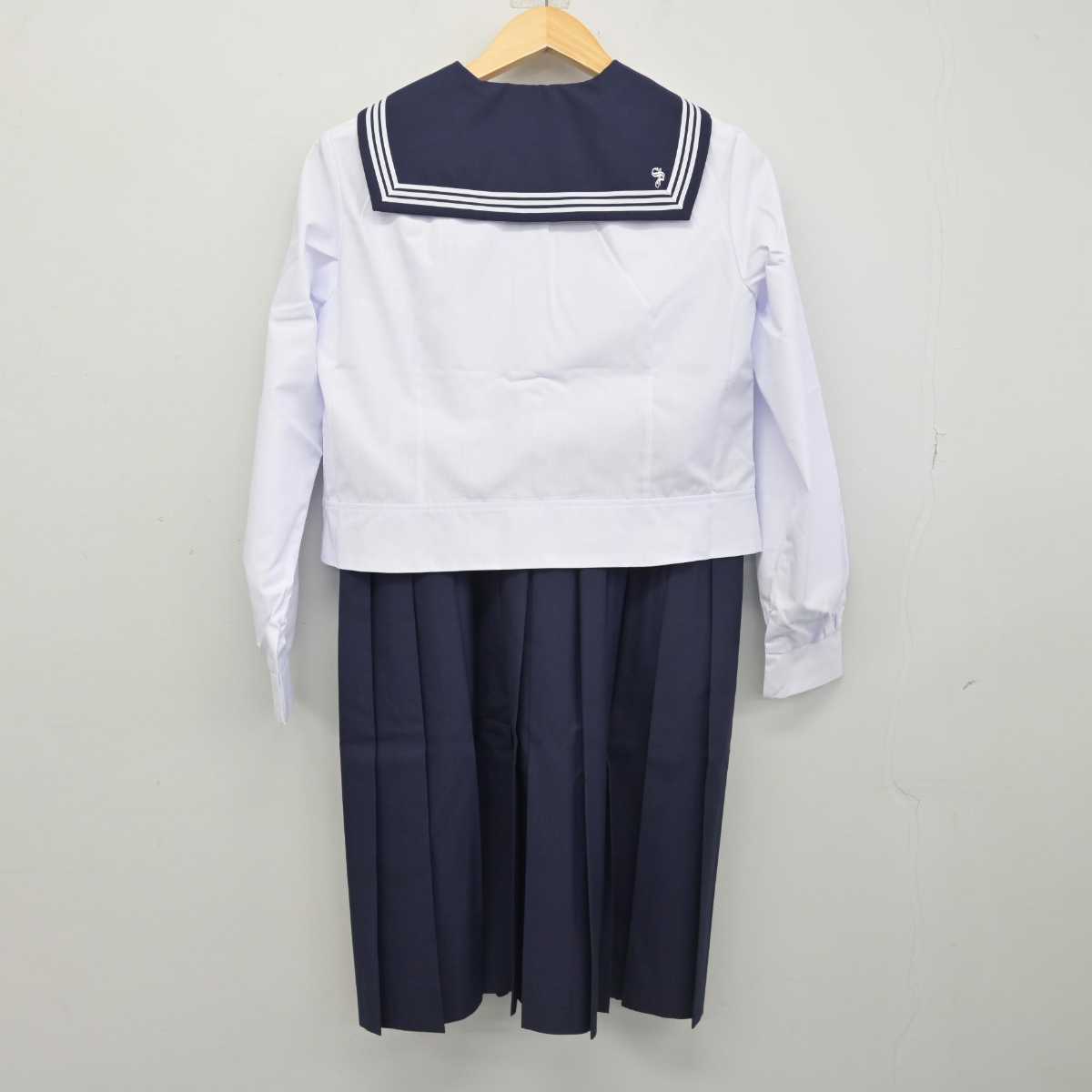 【中古】広島県 山陽高等学校 女子制服 2点 (セーラー服・スカート) sf052086