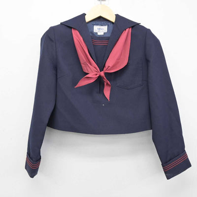 【中古】熊本県 ルーテル学院中学・高等学校 女子制服 3点 (セーラー服・ジャンパースカート) sf052093