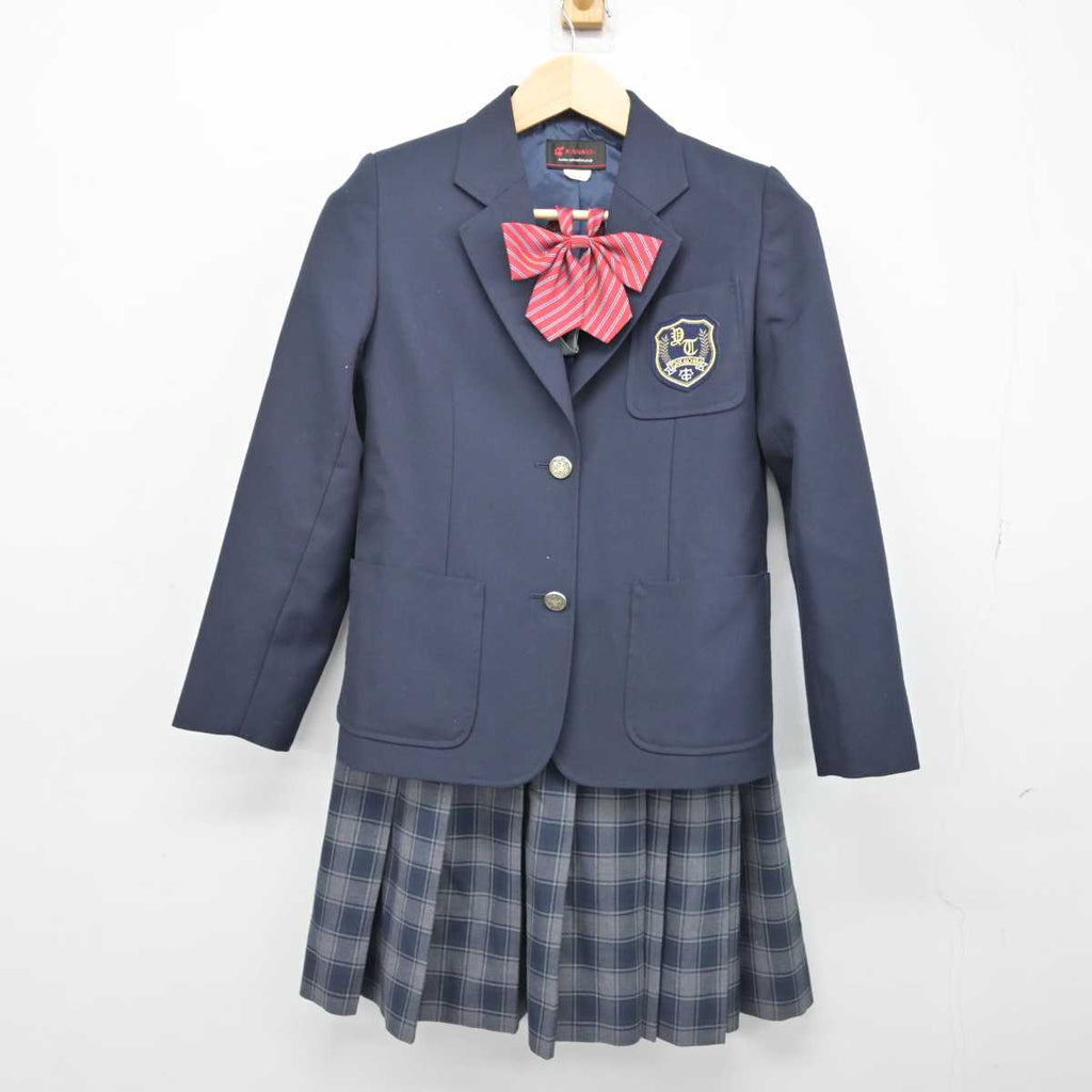 【中古】神奈川県 十日市場中学校 女子制服 4点 (ブレザー・ベスト 
