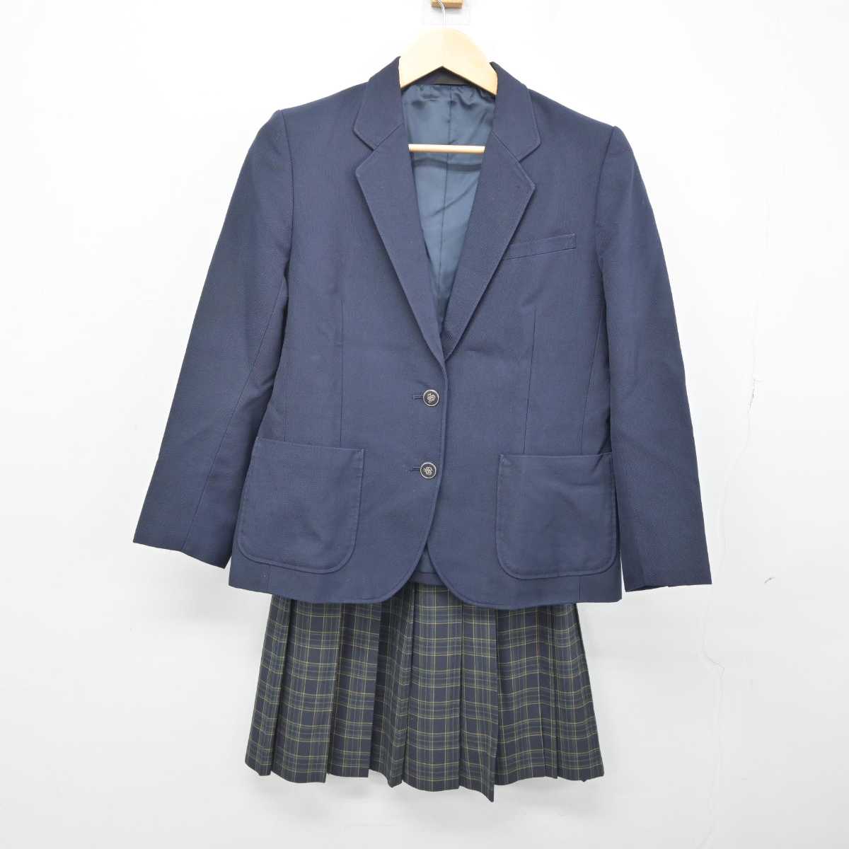 【中古】長野県 裾花中学校 女子制服 2点 (ブレザー・スカート) sf052100