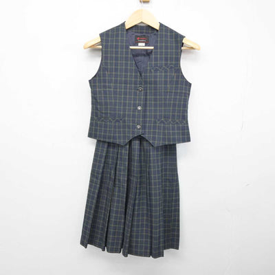 【中古】長野県 裾花中学校 女子制服 4点 (ブレザー・ベスト・スカート) sf052101