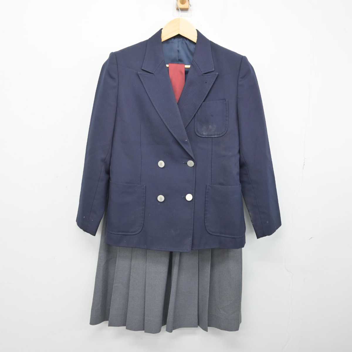 【中古】宮城県 宮城野中学校 女子制服 3点 (ブレザー・スカート) sf052103