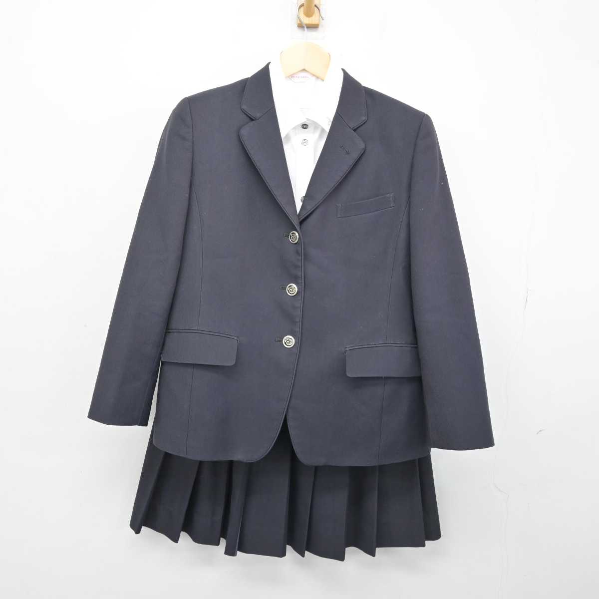 【中古】宮城県 農業高等学校 女子制服 4点 (ブレザー・シャツ・スカート) sf052108