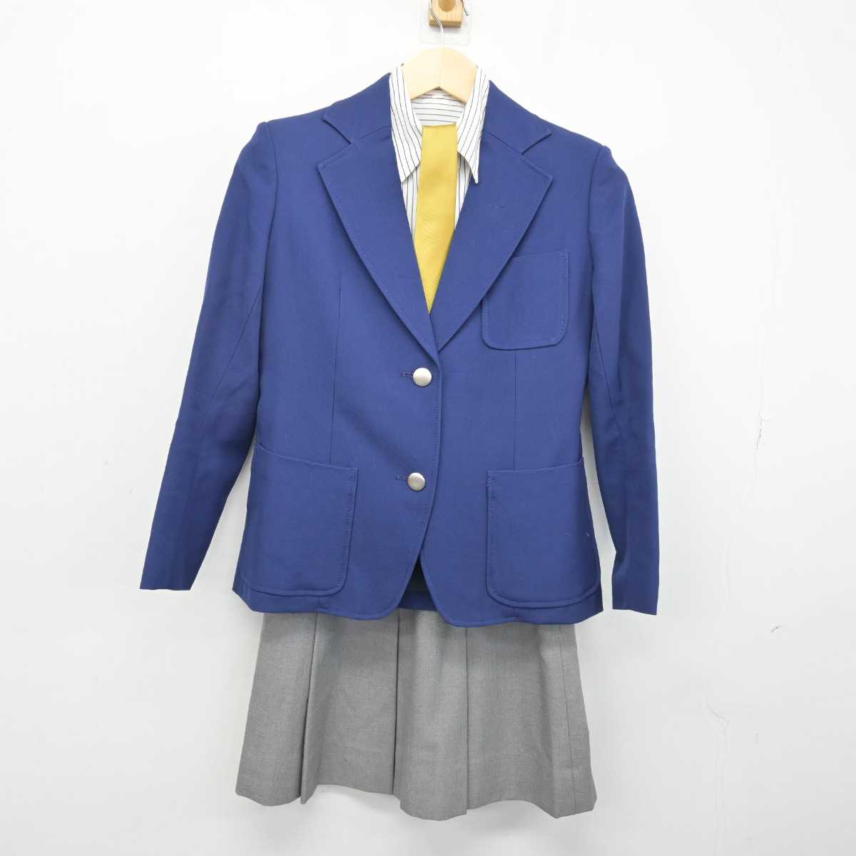 【中古】東京都 国際基督教大学高等学校 女子制服 4点 (ブレザー・シャツ・スカート) sf052113