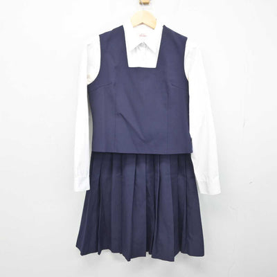 【中古】神奈川県 西中原中学校 女子制服 5点 (ブレザー・ベスト・シャツ・スカート) sf052116