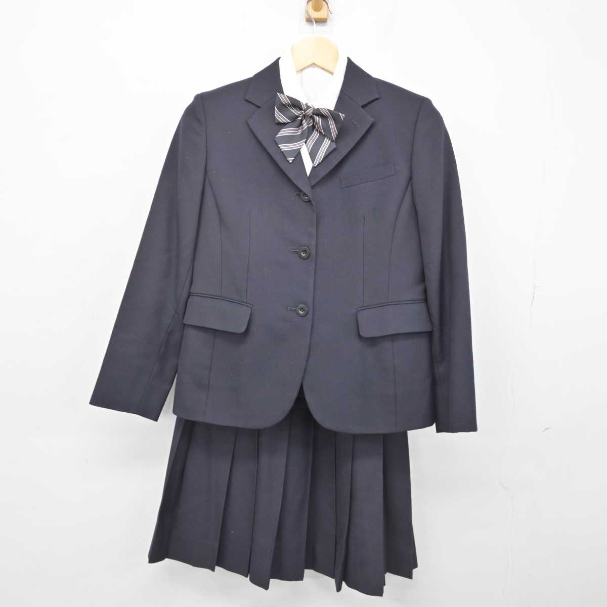 【中古】福岡県 中村学園女子高等学校 女子制服 4点 (ブレザー・シャツ・スカート) sf052119