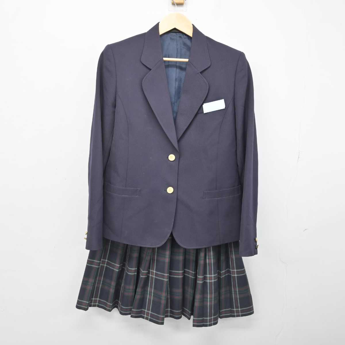 【中古】北海道 銭亀沢中学校 女子制服 3点 (ブレザー・ベスト・スカート) sf052128