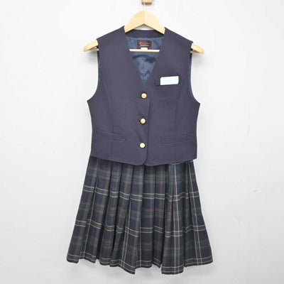 【中古】北海道 銭亀沢中学校 女子制服 3点 (ブレザー・ベスト・スカート) sf052128