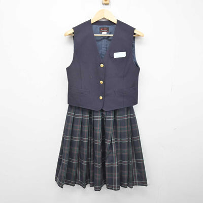 【中古】北海道 銭亀沢中学校 女子制服 3点 (ブレザー・ベスト・スカート) sf052129