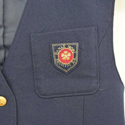 【中古】岡山県 就実高等学校 女子制服 2点 (ベスト・スカート) sf052132