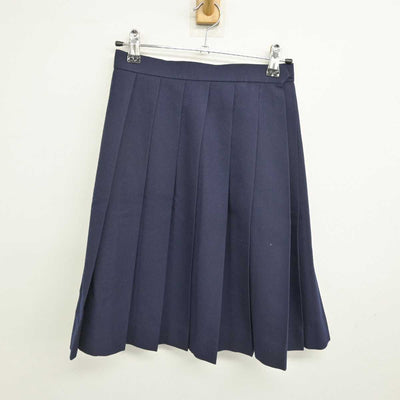 【中古】岡山県 就実高等学校 女子制服 2点 (ベスト・スカート) sf052132