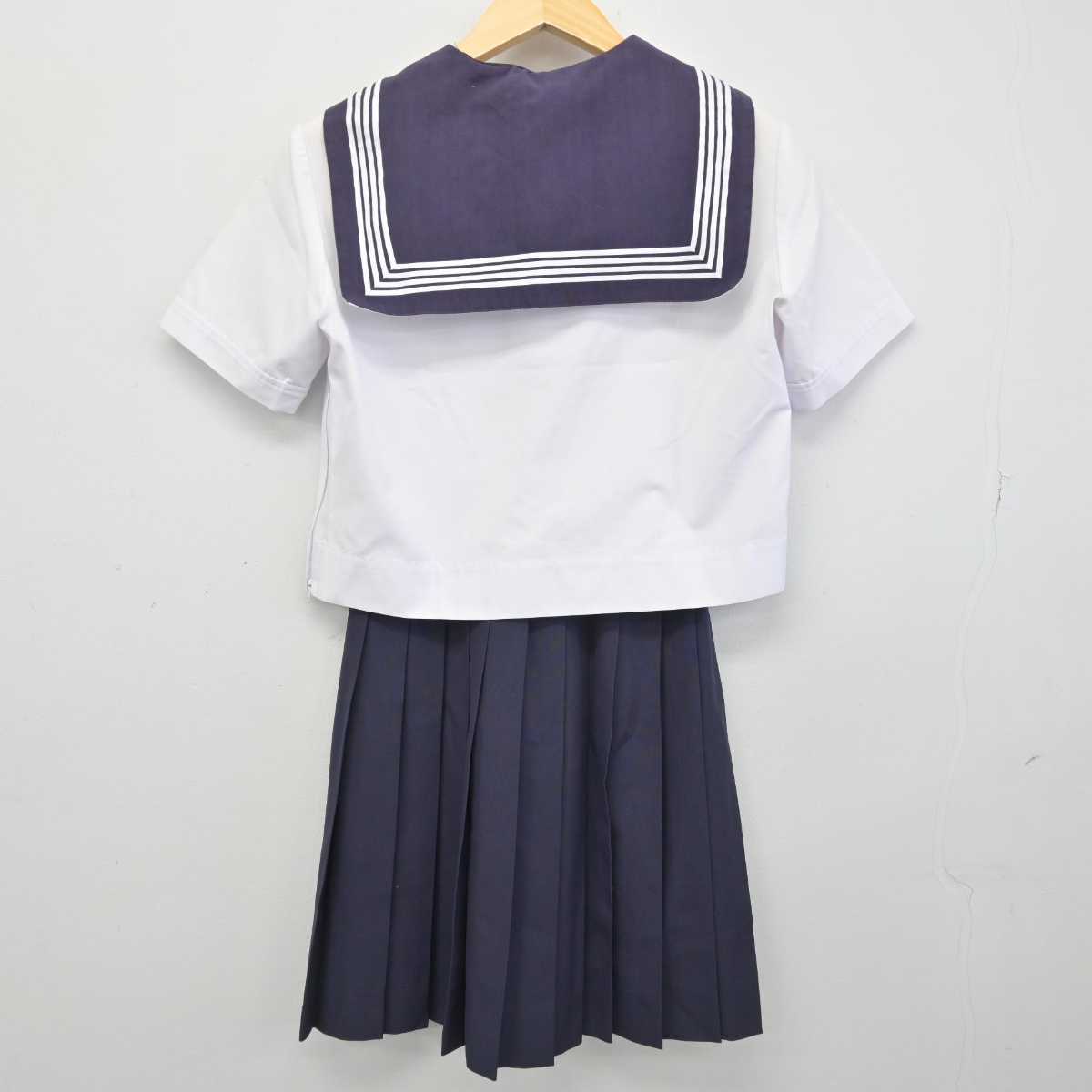 【中古】宮城県 常盤木学園高等学校 女子制服 3点 (セーラー服・セーラー服・スカート) sf052145