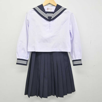 【中古】広島県 比治山女子高等学校 女子制服 3点 (セーラー服・スカート) sf052150