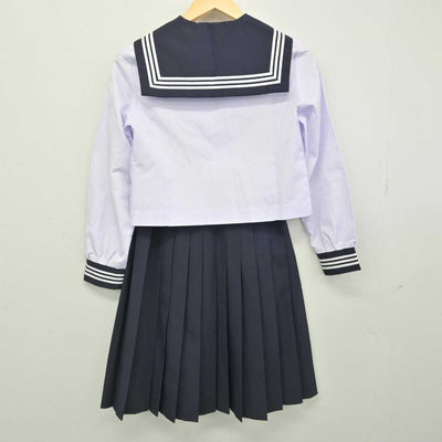 【中古】広島県 比治山女子高等学校 女子制服 3点 (セーラー服・スカート) sf052150