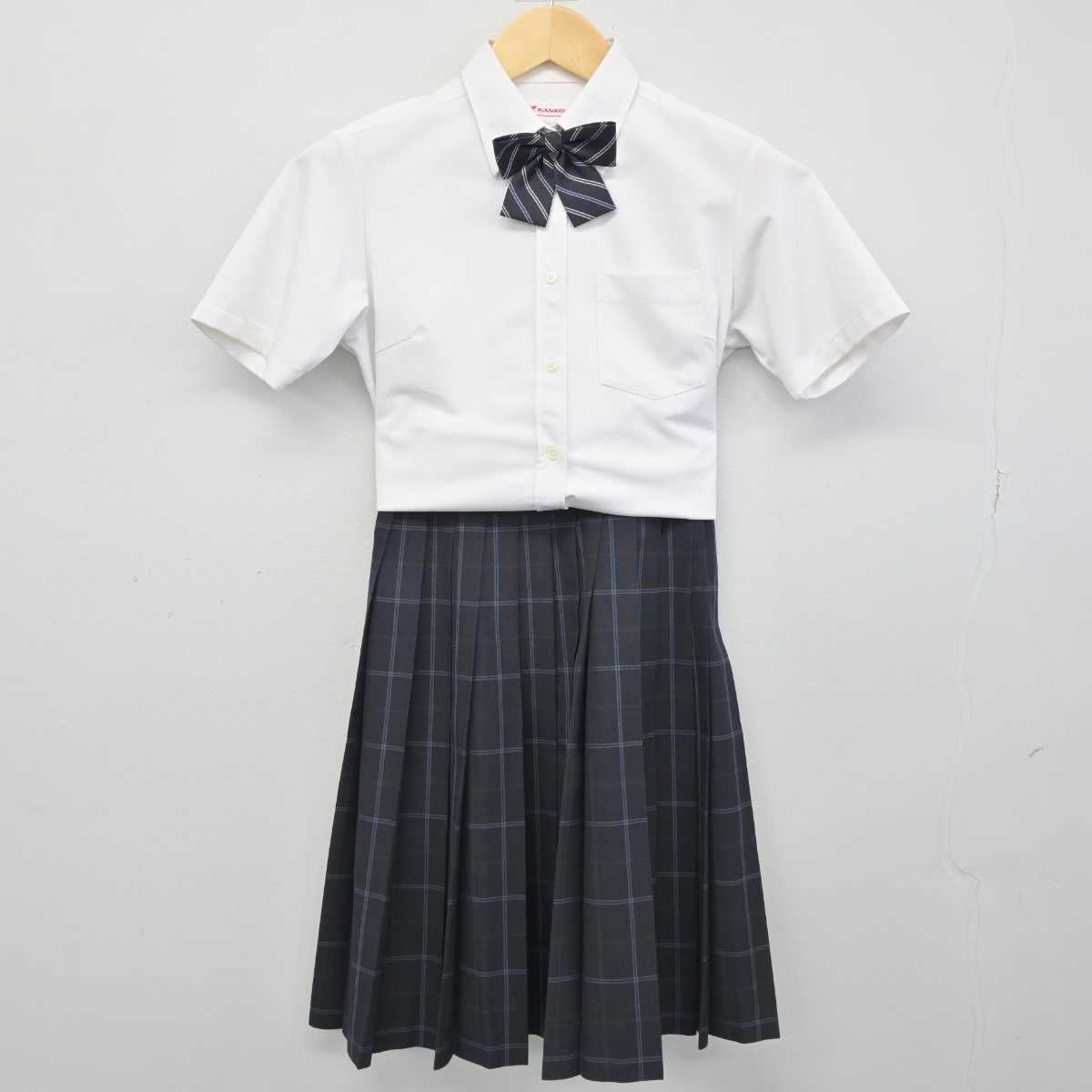 【中古】愛知県 西陵高等学校 女子制服 3点 (シャツ・スカート) sf052159